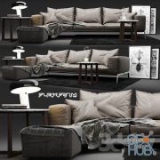 Flexform Lifesteel modern sofa