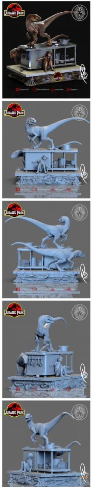 Jurassic Park Kitchen Scene – 3D Print