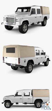 Hum 3D Land Rover Defender 130 High Capacity DoubleCab PickUp 2011