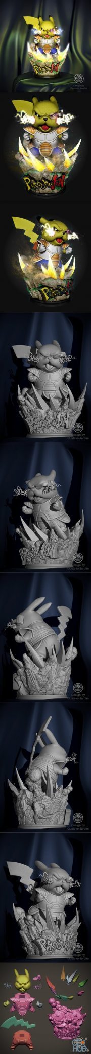 Pikachu Jin Dragon Ball – 3D Print