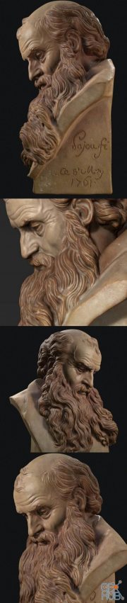 Old Man Marble Bust PBR
