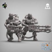 Spacenam Heavy Flamethrower Team – 3D Print