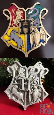 Hogwarts Crest - 3D Print