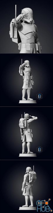 Bad Batch Echo Figurine - Pose 2 – 3D Print