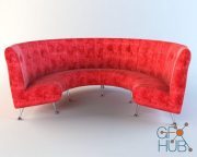 Semicircular sofa (max, obj)