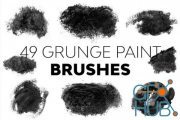 49 Grunge Paint Brushes