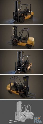 Forklift Truck – Low Poly PBR
