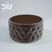 VELVET DOT coffee table pouf by DV homecollection
