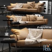 Flexform Soft Dream Sofa (max 2012 Vray)