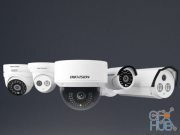 A set of security cameras Hikvision