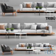 Tribu Vis a Vis Sofa and Mood Club Chair