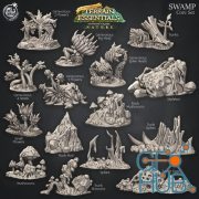 Swamp Terrain Set – 3D Print