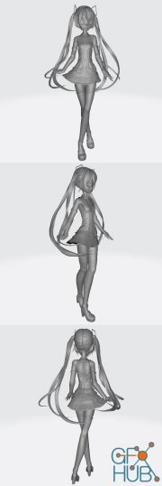 Miku Hatsune – 3D Print