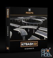 Kitbash3D – Props: Highways