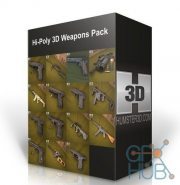 Hi-Poly 3D Weapons Pack