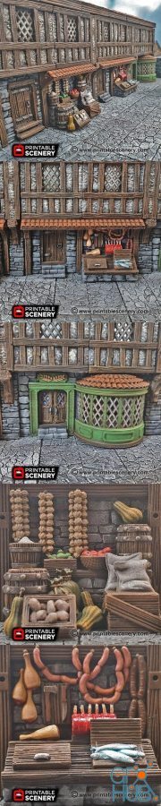 Terrace Shopfronts – 3D Print
