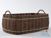 Ethnic basket with handles