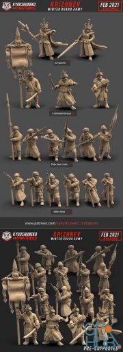 Kyoushuneko Miniatures - Krizhnev Winter Guard Army February 2021 – 3D Print