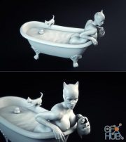 Catwoman Washed – 3D Print