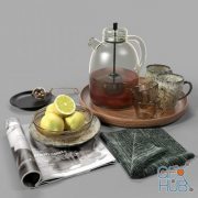Tea set in Scandinavian style
