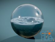 Sea Waves In The Ball