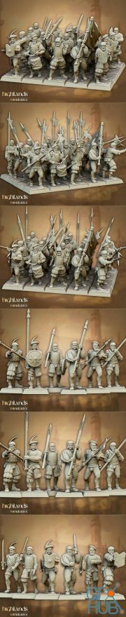 Highlands Miniatures - Sunland Imperial Troops – 3D Print