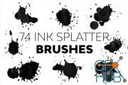 Envato – 74 Ink Splatter Brushes
