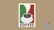 Skillshare – How To Create an Italian Coffee House Badge in Affinity Designer