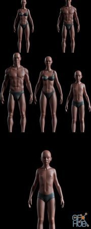 Realistic People Basemesh Preview