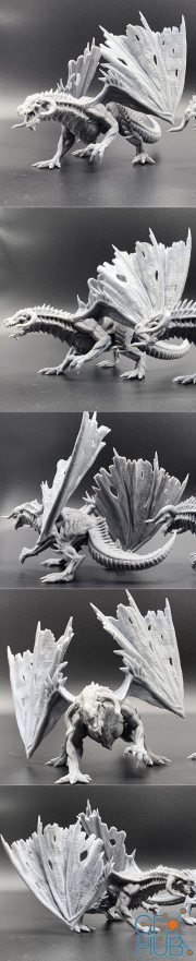 Mini Monster Mayhem - Black Dragon – 3D Print