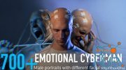 700+ Emotional cyberman. Male portraits with different facial expressions