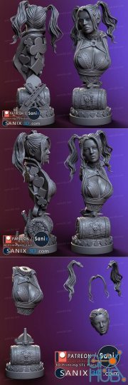 Harley Quinn Bust – 3D Print