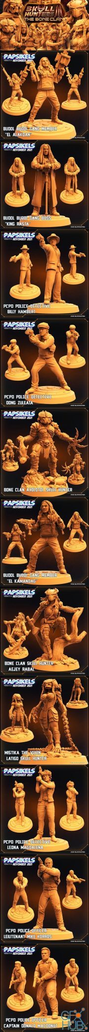 Skull Hunters 3 The Bone Clan - November 2021 – 3D Print
