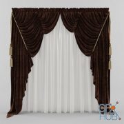 Velvet curtains with tassels