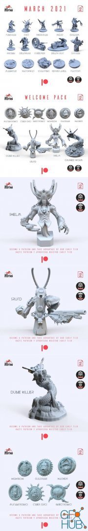 Cyber Myths - Welcome Pack and March 2021 Release – 3D Print