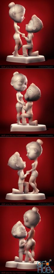 love Will You Be My Valentine – 3D Print