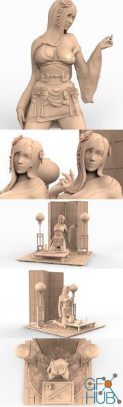 Tifa - Final fantasy 7 Kimono version – 3D Print
