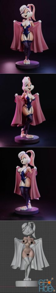 Lola Bunny Clothed and NSFW Version – 3D Print