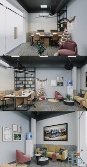 Christmas Office Room By TuanHoan