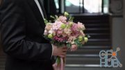 MotionArray – Man Holding A Wedding Bouquet 1015118