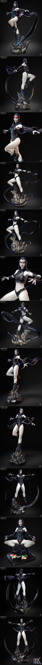 Heroicas - Figure 4 - Raven – 3D Print