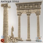 Arch in antique style