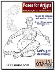 Poses for Artists Volume 5 – Hands, Skulls, Pin-ups & Various Poses (EPUB)