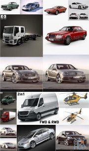 Car 3D Models Bundle April 2021