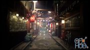 Unreal Engine Asset – A Japanese alley environment pack v4.24