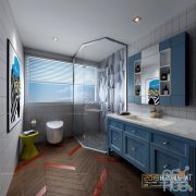 Modern bathroom interior 034