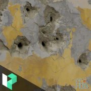 Gumroad – Plaster Wall with Parameter-driven Bullet Holes | Daniel Thiger