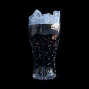 Glass with Cola and ice