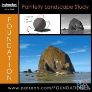 Gumroad – Foundation Patreon – Painterly landscape study