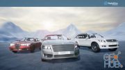 Unreal Engine Asset – Drivable Cars Basic Pack: 3D assets + Blueprints v4.25